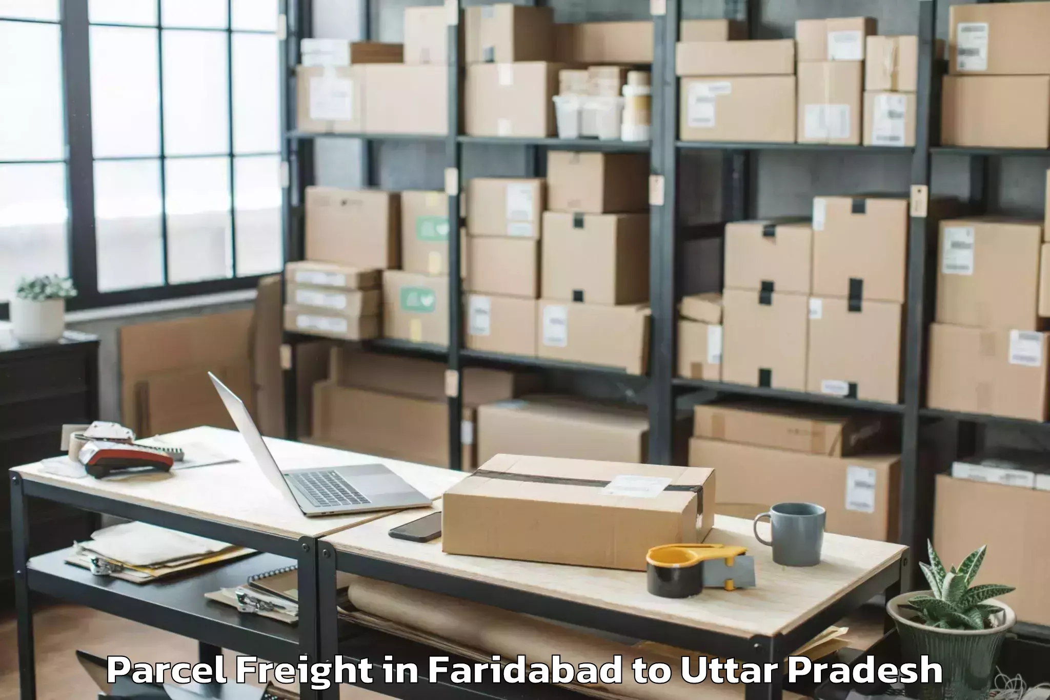 Top Faridabad to Chhaprauli Parcel Freight Available